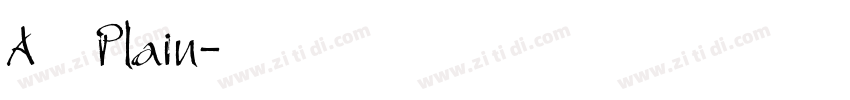 A鹅肉Plain字体转换