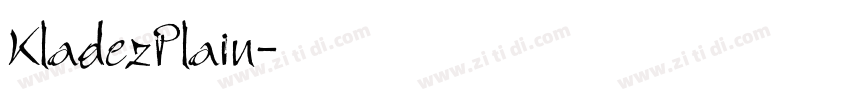 KladezPlain字体转换
