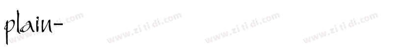 plain字体转换