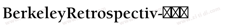 BerkeleyRetrospectiv字体转换