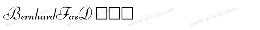 BernhardFasD字体转换