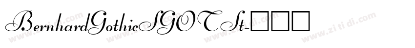BernhardGothicSGOTSt字体转换