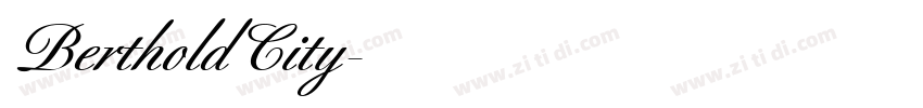 BertholdCity字体转换