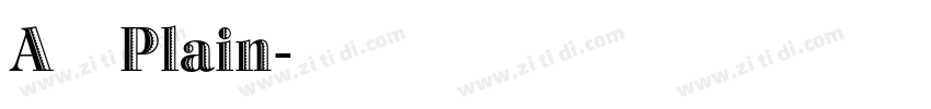 A鹅肉Plain字体转换