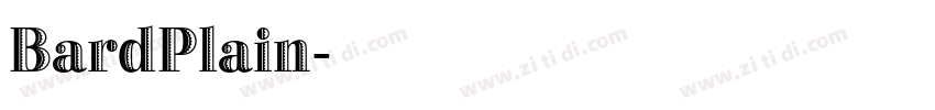 BardPlain字体转换