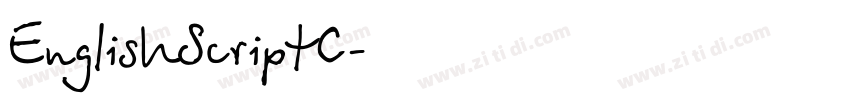 EnglishScriptC字体转换