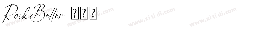 RockBetter字体转换