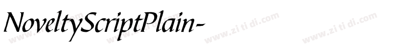 NoveltyScriptPlain字体转换