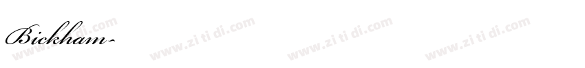 Bickham字体转换