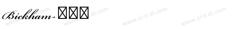 Bickham字体转换