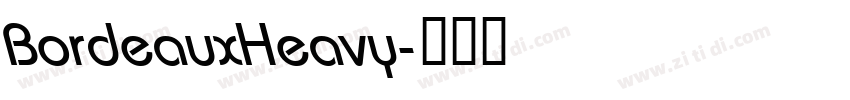 BordeauxHeavy字体转换