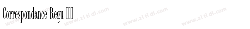 Correspondance-Regu字体转换