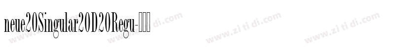 neue20Singular20D20Regu字体转换