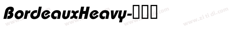 BordeauxHeavy字体转换