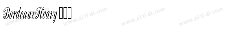BordeauxHeavy字体转换