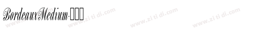 BordeauxMedium字体转换