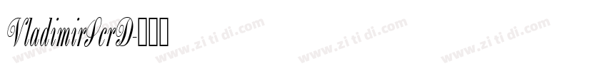 VladimirScrD字体转换