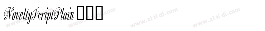 NoveltyScriptPlain字体转换
