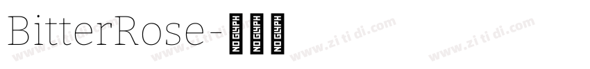 BitterRose字体转换