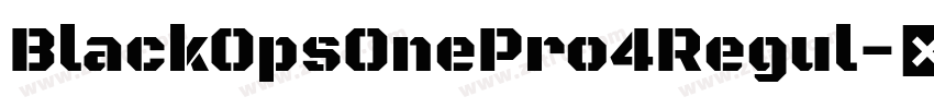 BlackOpsOnePro4Regul字体转换