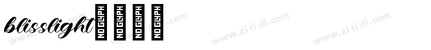 blisslight字体转换
