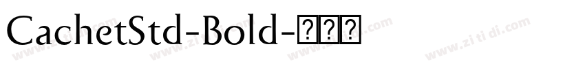 CachetStd-Bold字体转换