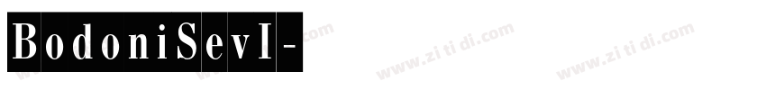 BodoniSevI字体转换