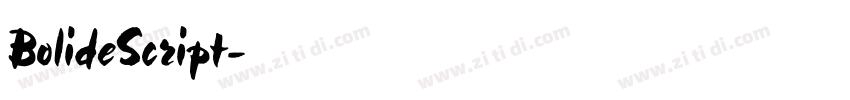BolideScript字体转换