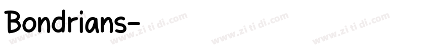 Bondrians字体转换
