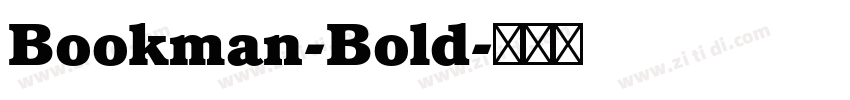Bookman-Bold字体转换