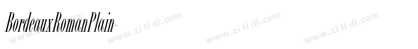 BordeauxRomanPlain字体转换