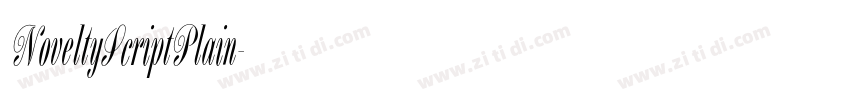 NoveltyScriptPlain字体转换