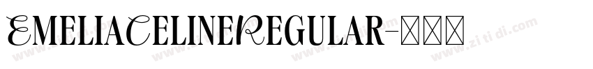 EmeliaCelineRegular字体转换