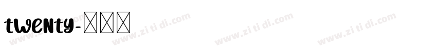 Twenty字体转换