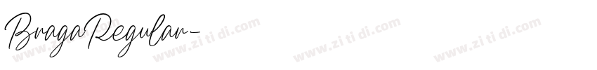 BragaRegular字体转换
