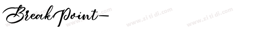 BreakPoint字体转换