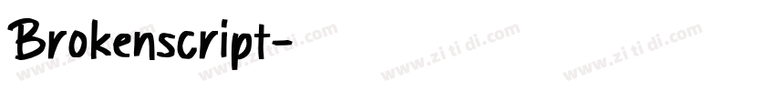 Brokenscript字体转换