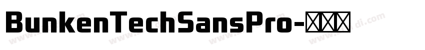 BunkenTechSansPro字体转换