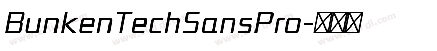 BunkenTechSansPro字体转换