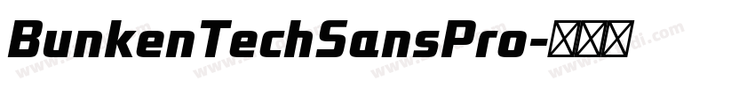 BunkenTechSansPro字体转换