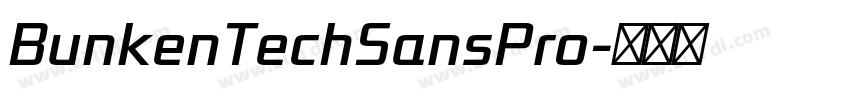 BunkenTechSansPro字体转换