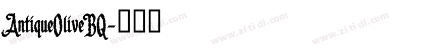 AntiqueOliveBQ字体转换