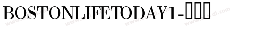 BostonLifeToday1字体转换
