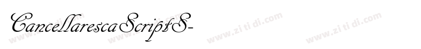 CancellarescaScriptS字体转换