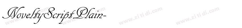 NoveltyScriptPlain字体转换