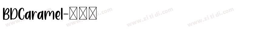 BDCaramel字体转换
