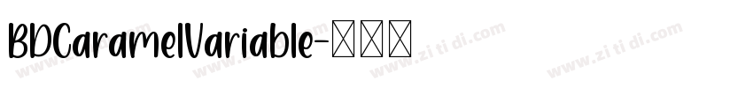 BDCaramelVariable字体转换