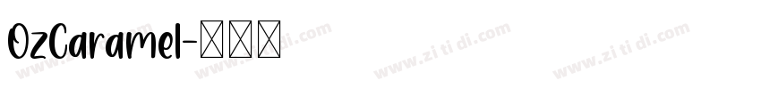 OzCaramel字体转换