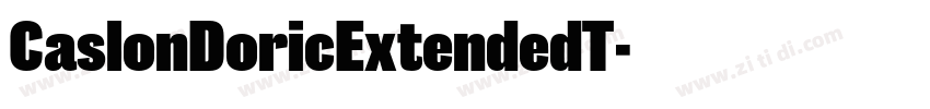 CaslonDoricExtendedT字体转换