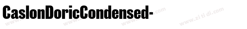 CaslonDoricCondensed字体转换 CaslonDoricCondensed字体转换